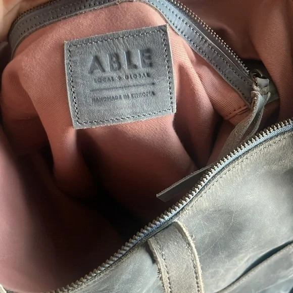 ABLE Selam Magazine Tote - BLUE GRaY - Picture 6 of 16